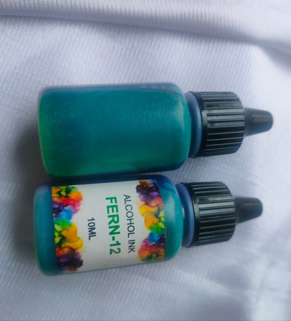 Fren green alcohol ink resin