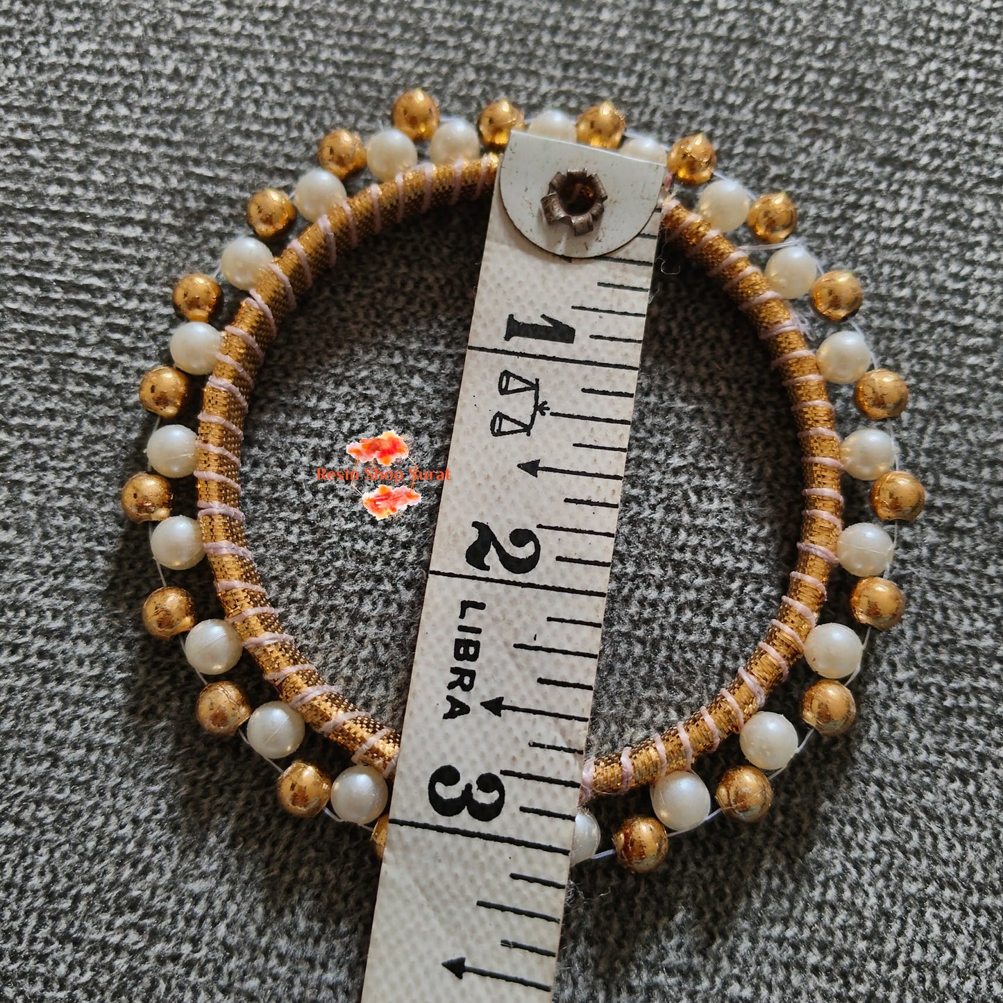 Traditional pearls ring 3 inch