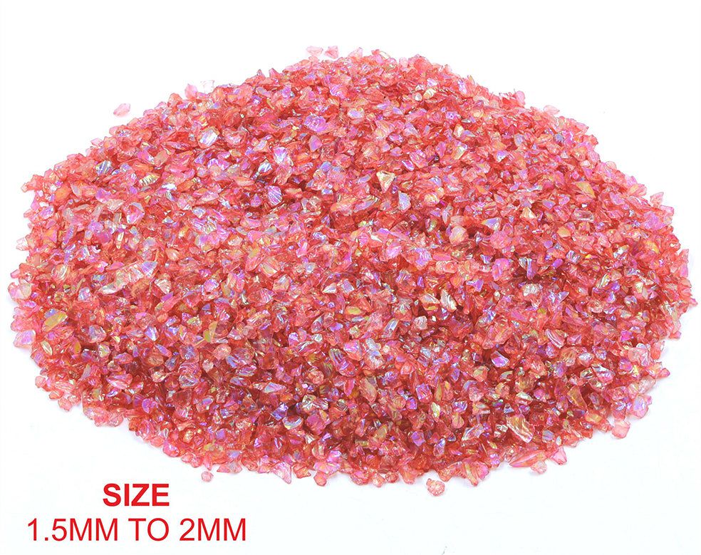 Small Glass Granules (RED colour)