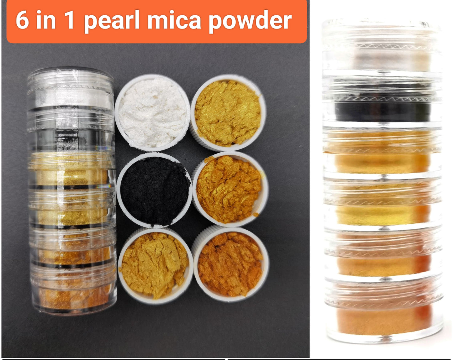 Mini Pearl Mica Powder Combo SET-F