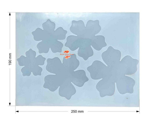 5 CAVITY 3D FLOWER MOULD