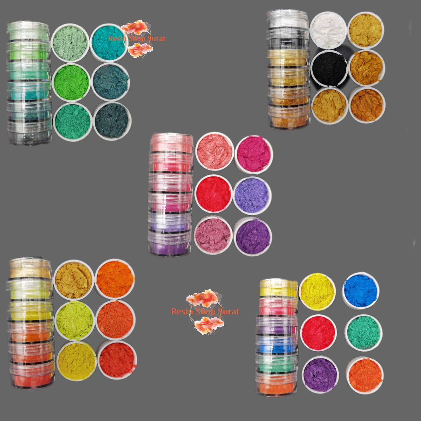 6 in 1 peal pigment combo 5 set ( D,F,B,G,E)