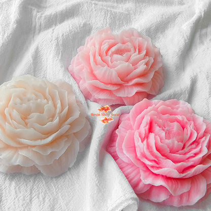 3D Peony Flower Candle Mould