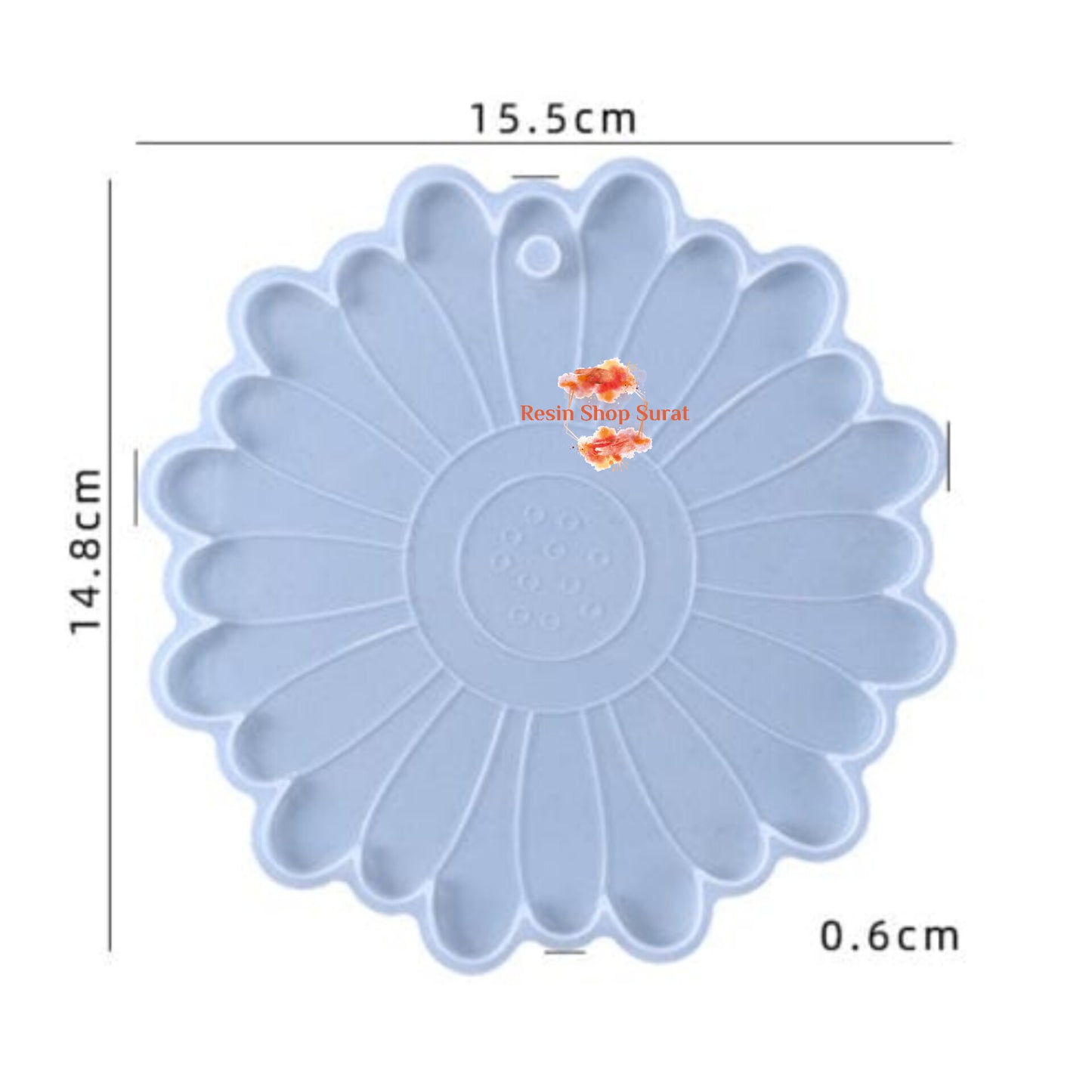 Flower Coaster And  Plate 6" Mould