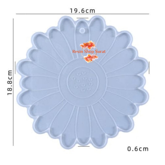 Flower Coaster And  Plate 8" Mould