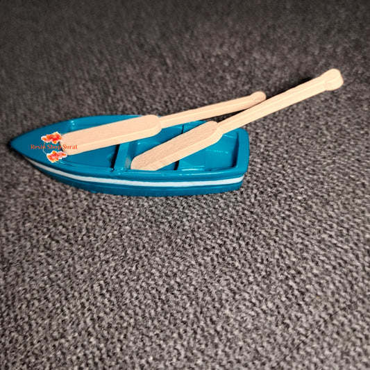 Boat With 2 Oars Miniature