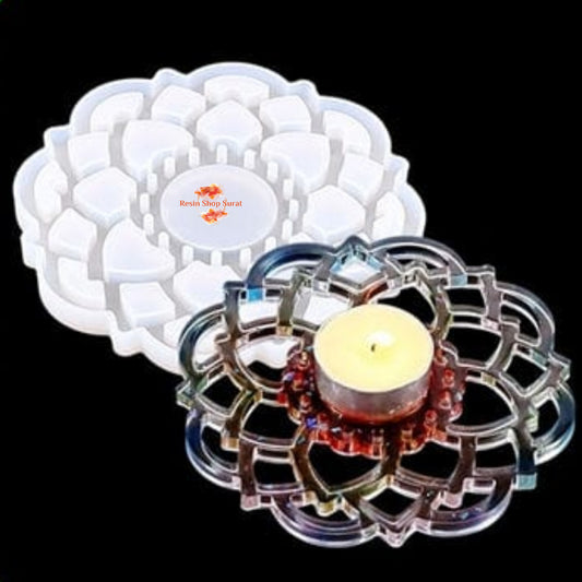 Floral Tea Light Candle Holder Mould