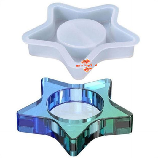 Star Tea Light Candle Holder Mould