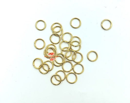 8MM Small Gold Cutting Ring 100Pcs/Pkt