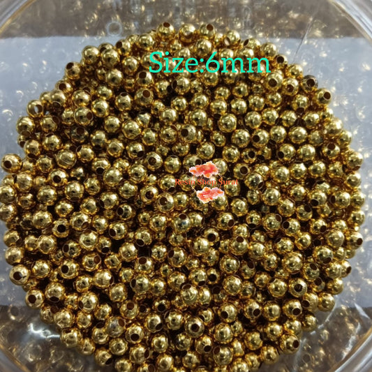 Gold pearl beads 6MM