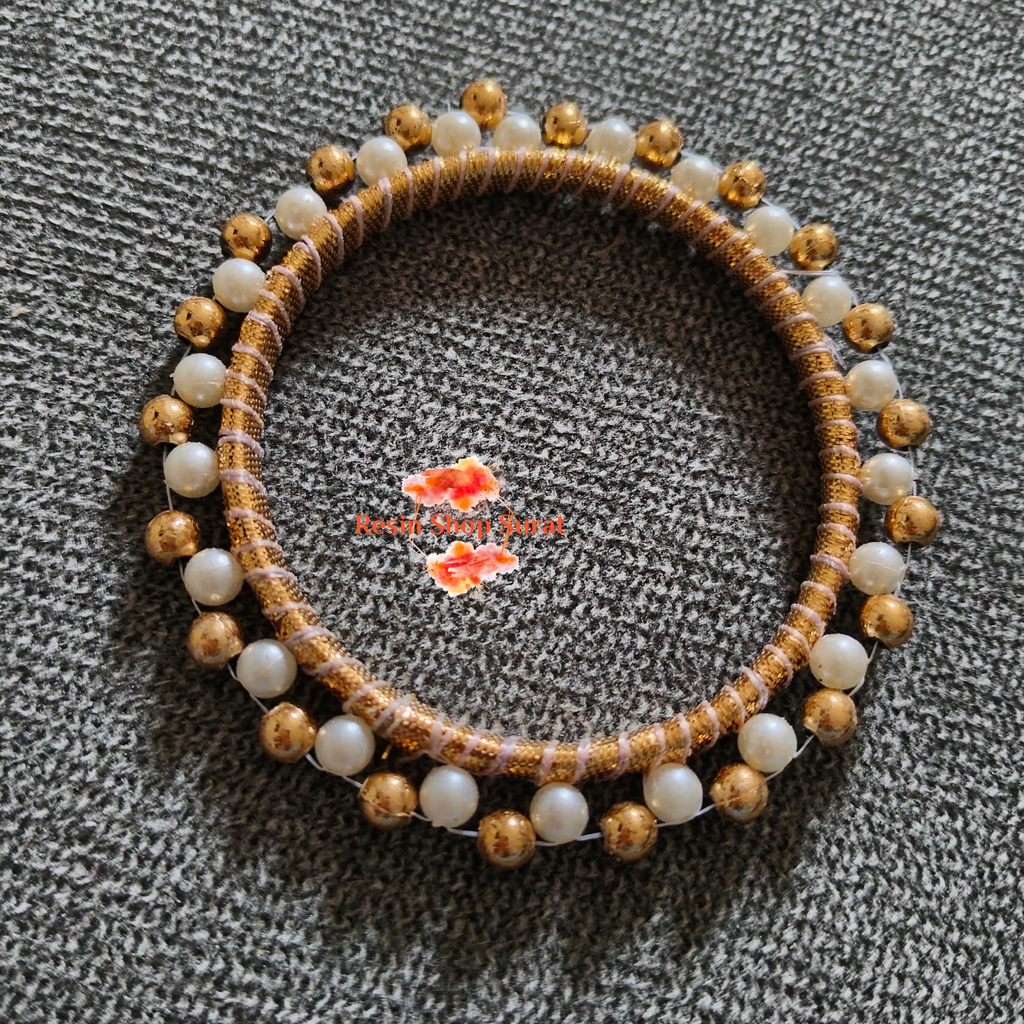 Traditional pearls ring 3 inch