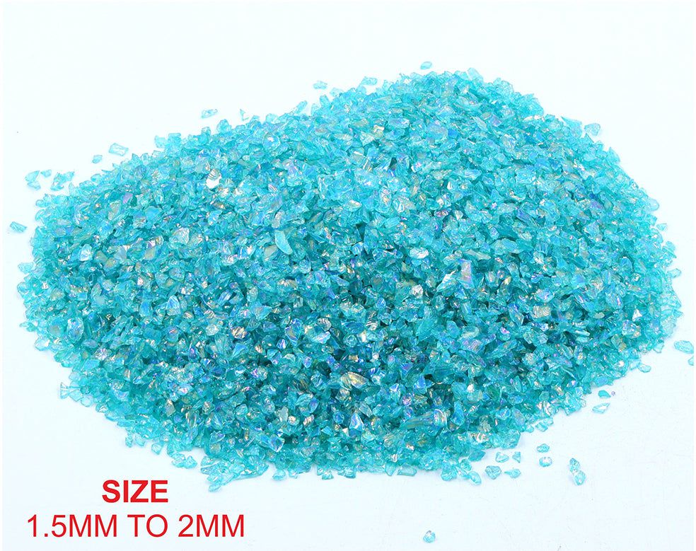 Small  Glass Granules (TORQUISE GREEN colour)