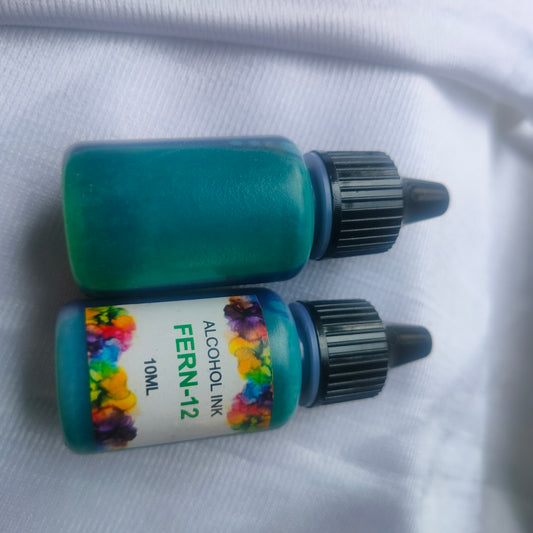 Fren green alcohol ink resin